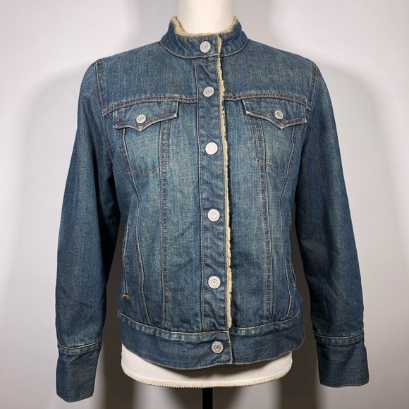 gap sherpa lined denim jacket